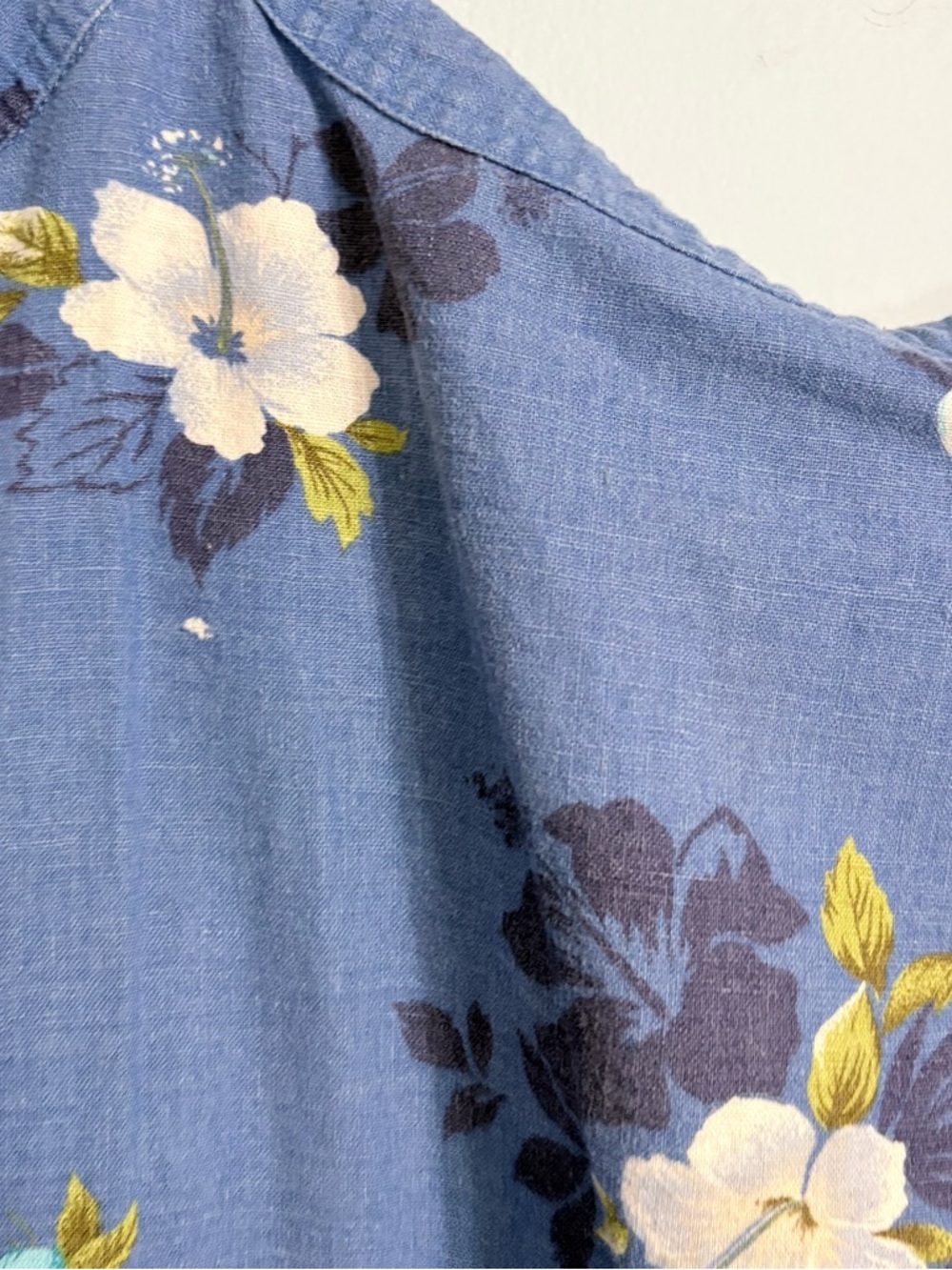 Blue Floral Maxi Dress with Spaghetti Straps - Picture 4 of 8